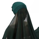 Muslim Women Bonnet + Chiffon Shawl Instant - Lena & Miles Exquisite Boutique LLC.