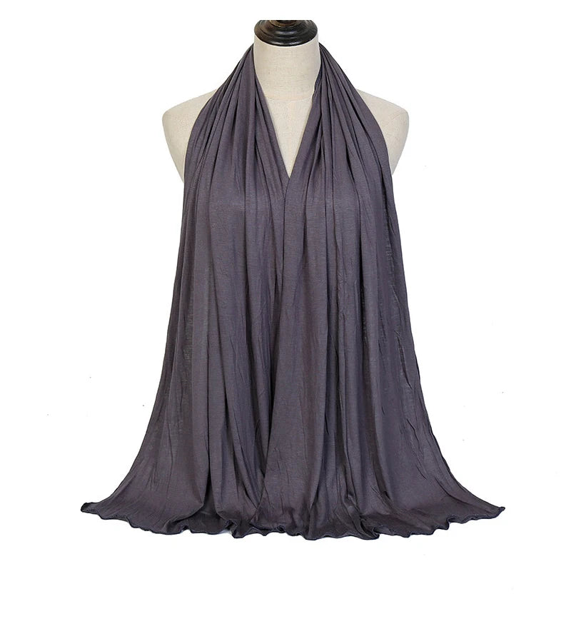 Modal Cotton Jersey Hijab Scarf Long Muslim - Lena & Miles Exquisite Boutique LLC.