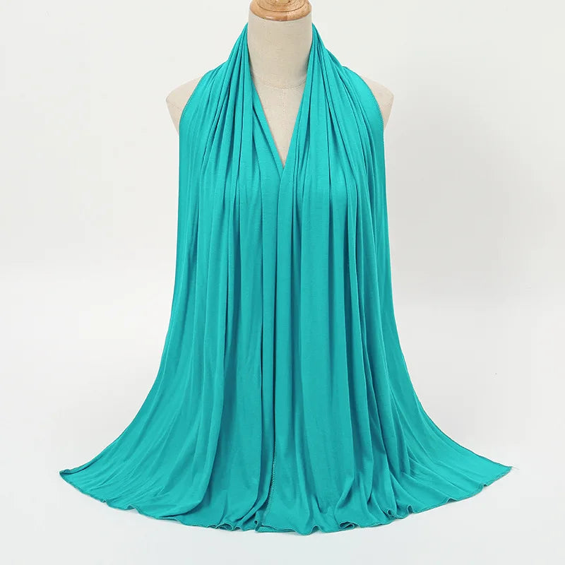 Premium Modal Cotton Jersey Hijab Scarf Long - Lena & Miles Exquisite Boutique LLC.