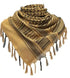 136X133CM Tactical Desert Shemagh Keffiyeh Arab Tessel Scarf Wrap Outdoor Windproof Dustproof Face Protective Scarf Men Women - Lena & Miles Exquisite Boutique LLC.