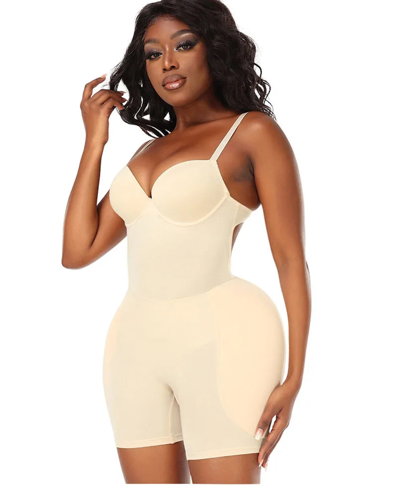 AfruliA Bodysuit Shapewear Padded Hip Enhancer Bra Cushion Butt Lifter Sexy Back Body Shaper Jumpsuits Fajas Colombianas Girdles - Lena & Miles Exquisite Boutique LLC.