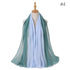 Two Color Crinkle Gradient Color Hijab Tie - Lena & Miles Exquisite Boutique LLC.