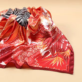 2024 Luxury Brand Bandana Silk Square Leopard Print Scarf Women Satin Shawl Hijab Female Scarves Hair Band Headkerchief - Lena & Miles Exquisite Boutique LLC.