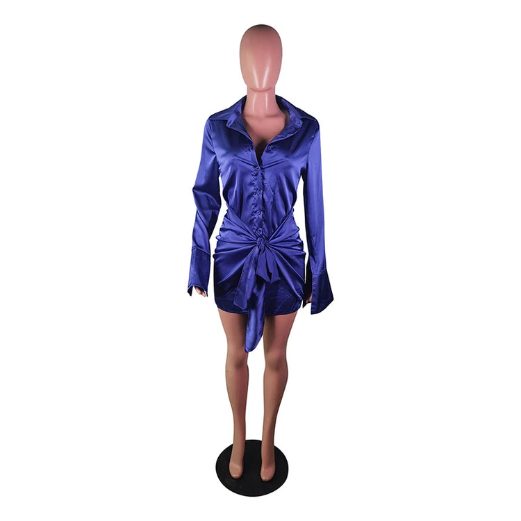 2023 Elastic Elegant Single-Breasted Dress Retro - Lena & Miles Exquisite Boutique LLC.