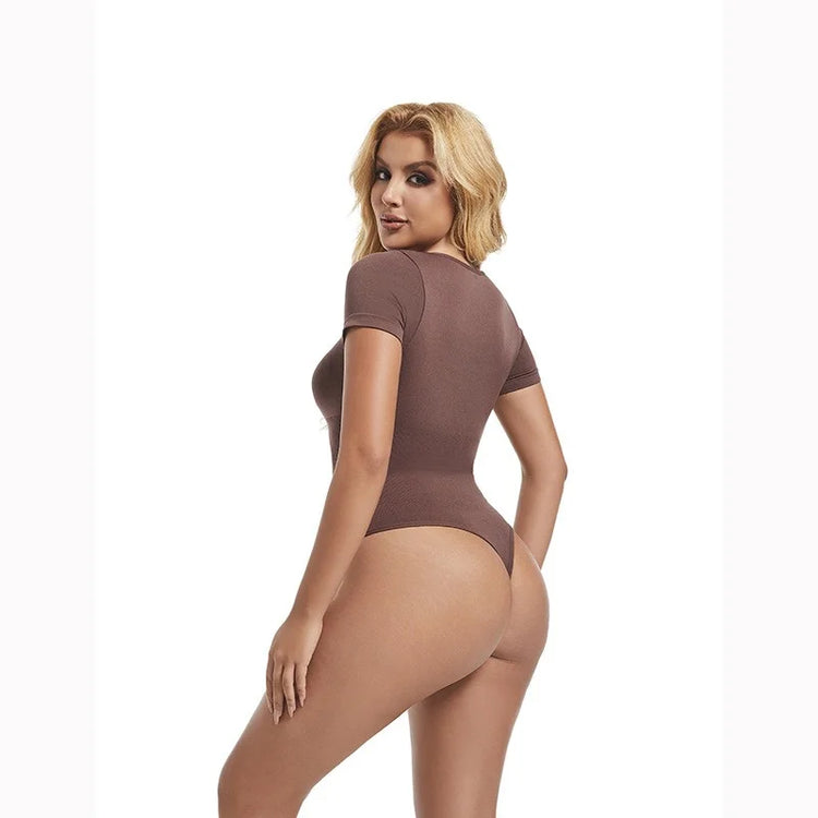 GUUDIA Short Sleeve Open Crotch Big U - Lena & Miles Exquisite Boutique LLC.