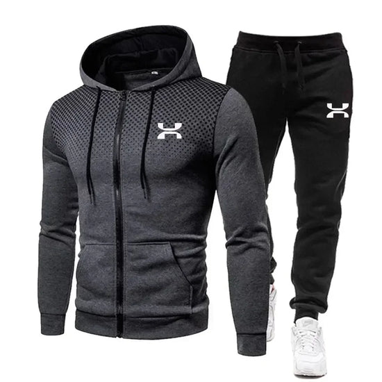 2025 Fashion Tracksuit For Men Hoodie Fitness Gym Clothing Men Running Set Sportswear Jogger Men&