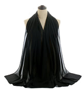 Ramadan Muslim Chiffon Hijabs For Woman Plain - Lena & Miles Exquisite Boutique LLC.