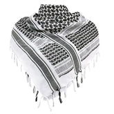 136X133CM Tactical Desert Shemagh Keffiyeh Arab Tessel Scarf Wrap Outdoor Windproof Dustproof Face Protective Scarf Men Women - Lena & Miles Exquisite Boutique LLC.