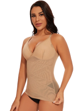 MISSMOLY Women Built in bra Shapewear Camisole Tummy Control Body Shaper Slimming Underwear Compression Corset Bustier Tank Tops - Lena & Miles Exquisite Boutique LLC.