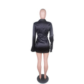 2023 Elastic Elegant Single-Breasted Dress Retro - Lena & Miles Exquisite Boutique LLC.