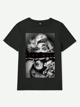 European Style Fashion Portrait Printed Women T-ummer Casual Cotton Tops Street O-Neck Tees Breathable Loose Clothes - Lena & Miles Exquisite Boutique LLC.