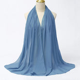 Muslim Chiffon Hijab Scarf Women Long Solid - Lena & Miles Exquisite Boutique LLC.