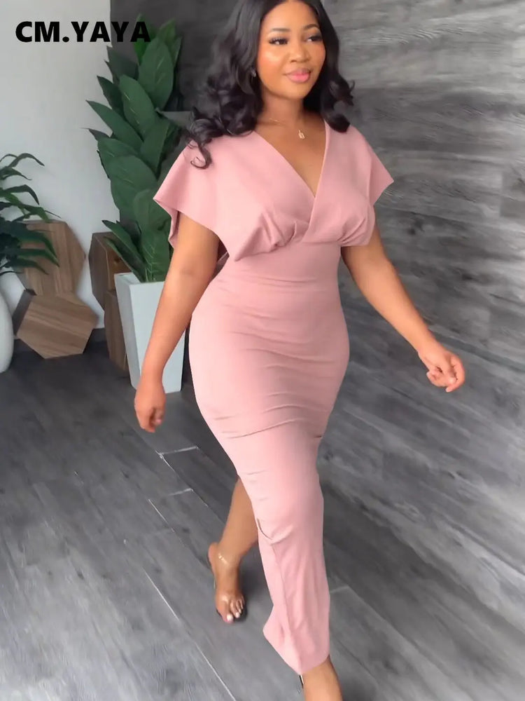 CM.YAYA Vintage Women Batwing Short Sleeve - Lena & Miles Exquisite Boutique LLC.