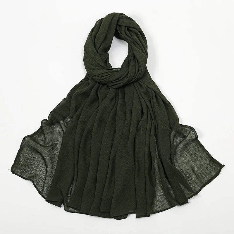 Shawls Solid Headscarf Wraps Big Size Plain Islam - Lena & Miles Exquisite Boutique LLC.