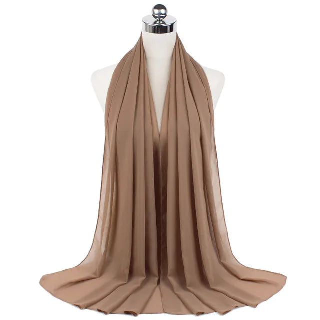 Women Muslim Chiffon Hijab Shawls Scarf - Lena & Miles Exquisite Boutique LLC.