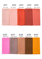 Ramadan Muslim Chiffon Hijabs For Woman Plain - Lena & Miles Exquisite Boutique LLC.