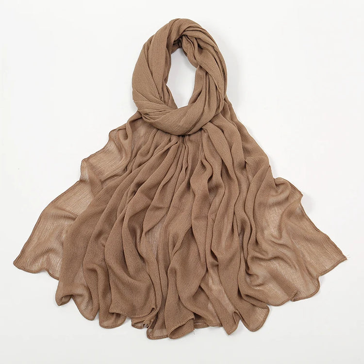 Shawls Solid Headscarf Wraps Big Size Plain Islam - Lena & Miles Exquisite Boutique LLC.
