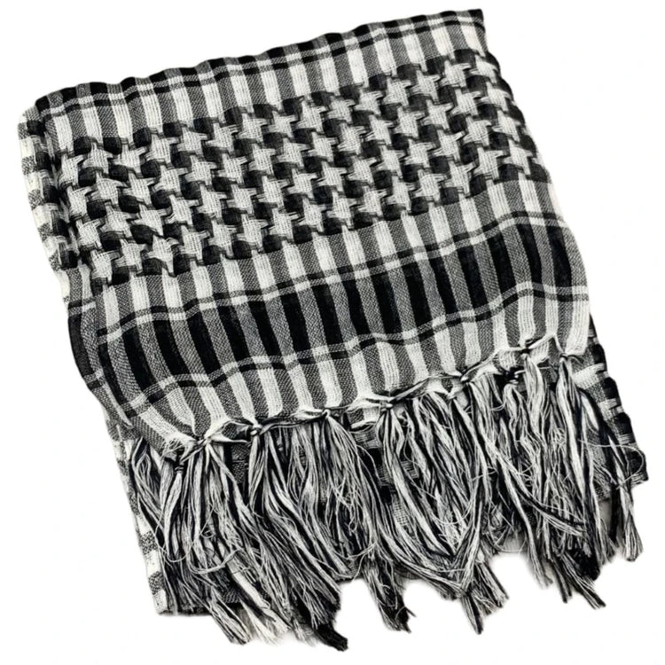 Classical Headwrap Shemagh Scarf for Sun Protections Arab Keffiyeh Headscarf Arabian Dubai Headcover Ethnic Hijab Shawl - Lena & Miles Exquisite Boutique LLC.