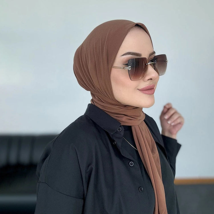 Ready To Wear Fastener Instant Hijab for Muslim - Lena & Miles Exquisite Boutique LLC.