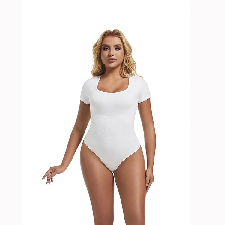 GUUDIA Short Sleeve Open Crotch Big U - Lena & Miles Exquisite Boutique LLC.