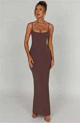Mozision Spaghetti Strap Backless Bodycon - Lena & Miles Exquisite Boutique LLC.
