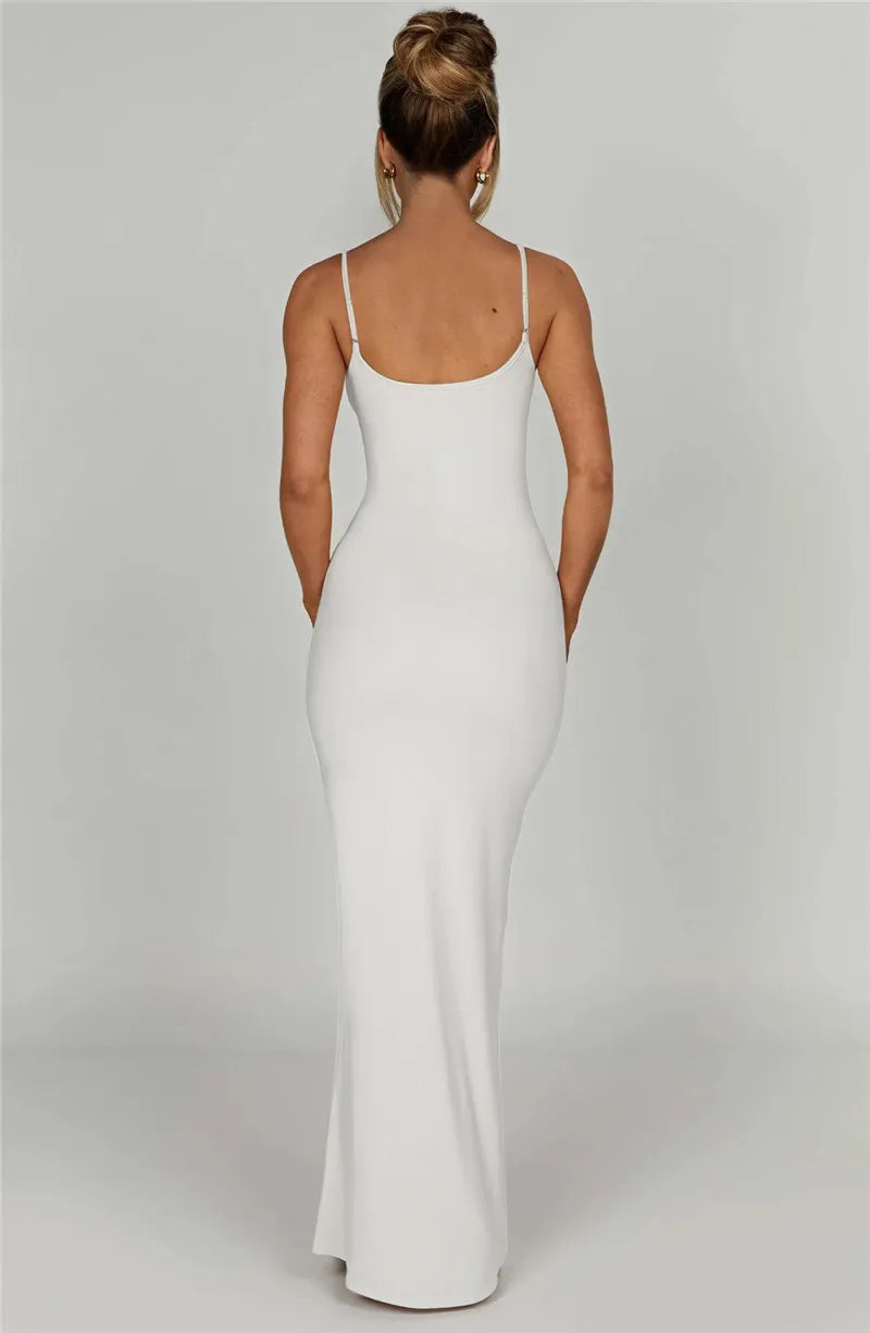 Mozision Spaghetti Strap Backless Bodycon - Lena & Miles Exquisite Boutique LLC.
