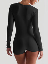 Dulzura Skinny Long Sleeve Playsuits Solid Bodycon Jumpsuits Rompers Evening Party Club Holiday Workout Sport Women Clothes Y2K - Lena & Miles Exquisite Boutique LLC.