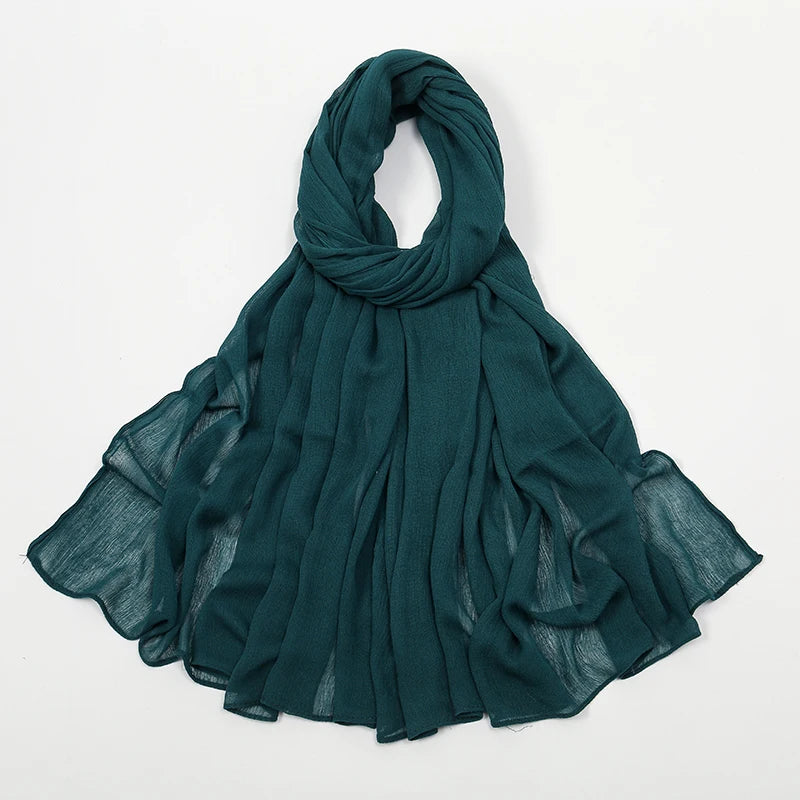 Shawls Solid Headscarf Wraps Big Size Plain Islam - Lena & Miles Exquisite Boutique LLC.