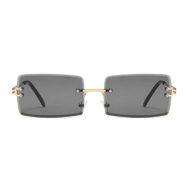 Rimless Square Sunglasses Man Brand Designer - Lena & Miles Exquisite Boutique LLC.