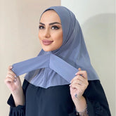 New Instant Jersey Hijab Undercap Hijabs for Woman Muslim Women Hijab Cap Full Cover Snap Fastener Head Wraps Scarf Islam Turban - Lena & Miles Exquisite Boutique LLC.