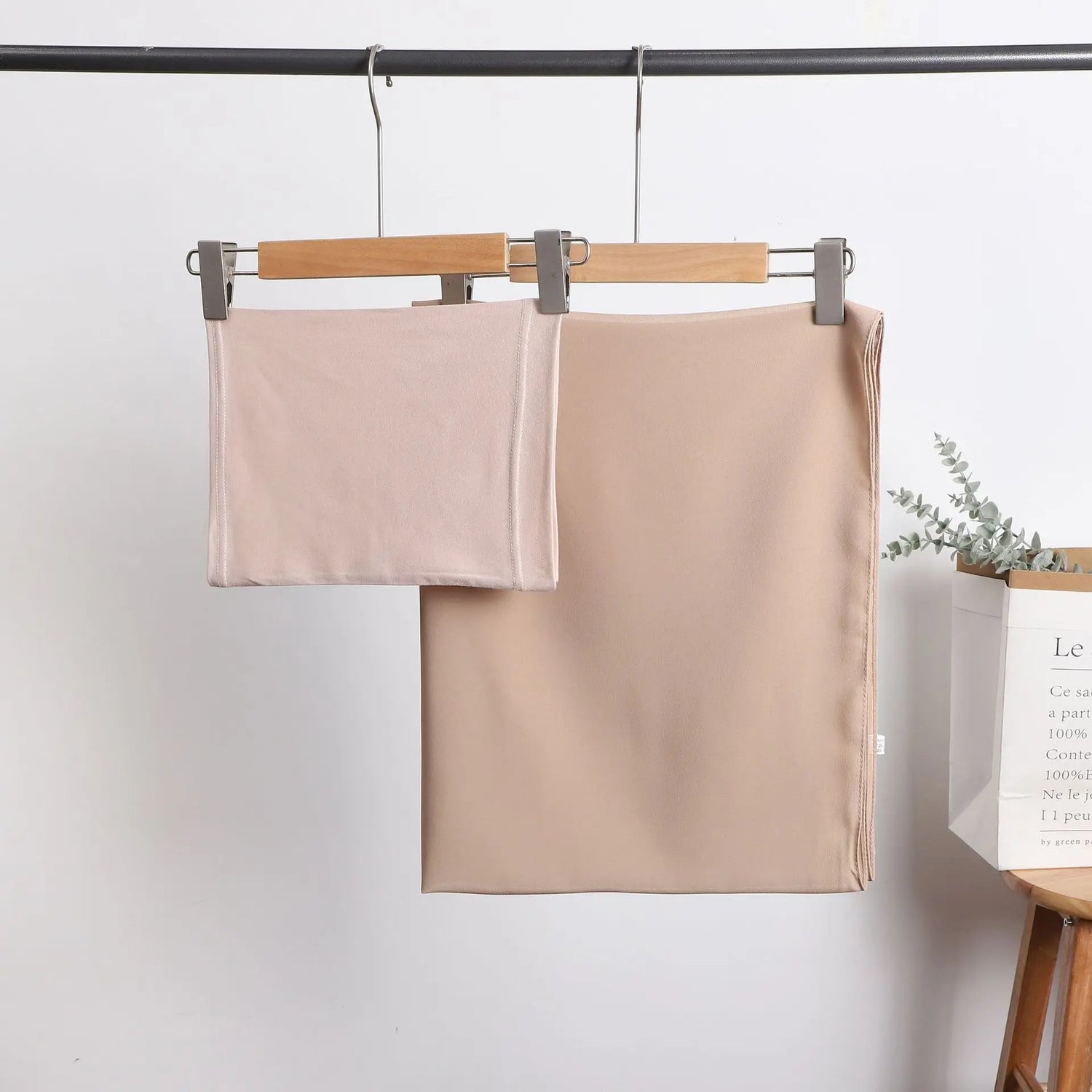 2 Piece Set Chiffon Hijab Matching Undercap - Lena & Miles Exquisite Boutique LLC.