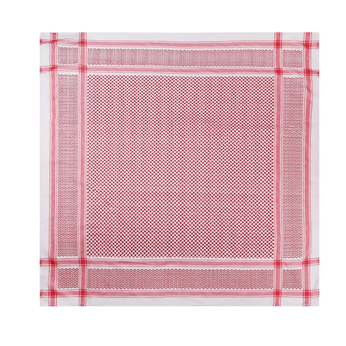 New Arab Shemagh Muslim Keffiyeh Head Wrap Tactical Desert Head Neck Scarf Military Shawl Arabic Scarf Headwear with Agal Rope - Lena & Miles Exquisite Boutique LLC.