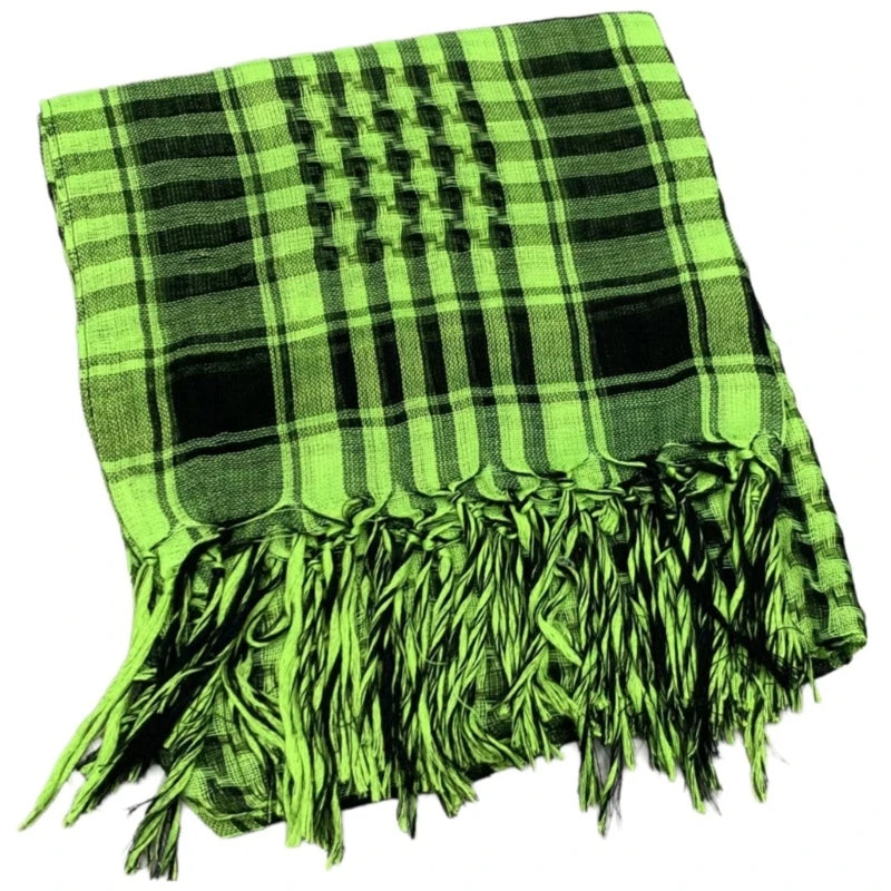Classical Headwrap Shemagh Scarf for Sun Protections Arab Keffiyeh Headscarf Arabian Dubai Headcover Ethnic Hijab Shawl - Lena & Miles Exquisite Boutique LLC.