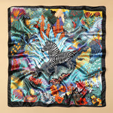 2024 Luxury Brand Bandana Silk Square Leopard Print Scarf Women Satin Shawl Hijab Female Scarves Hair Band Headkerchief - Lena & Miles Exquisite Boutique LLC.