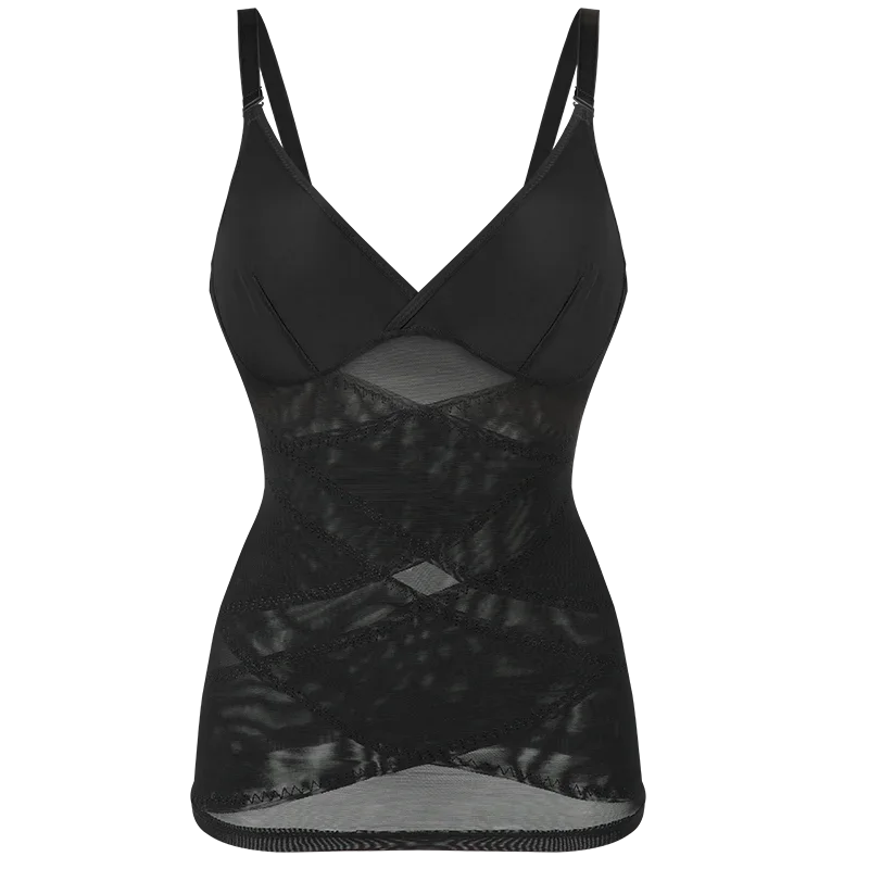 MISSMOLY Women Built in bra Shapewear Camisole Tummy Control Body Shaper Slimming Underwear Compression Corset Bustier Tank Tops - Lena & Miles Exquisite Boutique LLC.