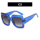 JNPCXI Oversized Square Sunglasses Women Fashion Shades UV400 Men Luxury Brand Designer Male Female Sun Glasses - Lena & Miles Exquisite Boutique LLC.