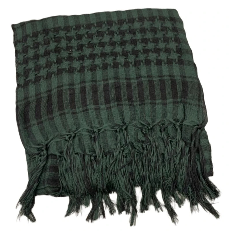 Classical Headwrap Shemagh Scarf for Sun Protections Arab Keffiyeh Headscarf Arabian Dubai Headcover Ethnic Hijab Shawl - Lena & Miles Exquisite Boutique LLC.