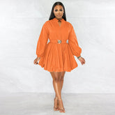 CM.YAYA Long Sleeve with Belt Single Breasted - Lena & Miles Exquisite Boutique LLC.