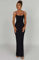 Mozision Spaghetti Strap Backless Bodycon - Lena & Miles Exquisite Boutique LLC.