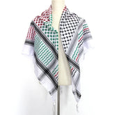 Traditional Woven Keffiyeh,Cotton Hijab Shawl Stylish Unisex Shemagh Scarf Versatileand Fashionable Arab Headscarf - Lena & Miles Exquisite Boutique LLC.