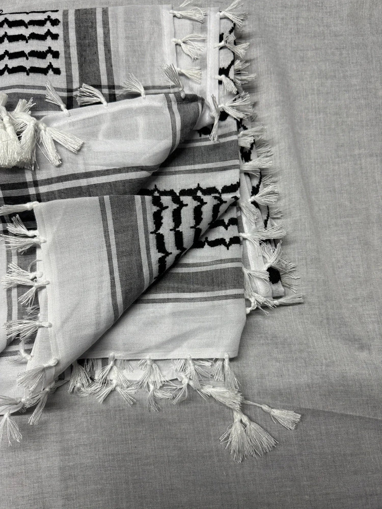 Traditional Woven Keffiyeh,Cotton Hijab Shawl Stylish Unisex Shemagh Scarf Versatileand Fashionable Arab Headscarf - Lena & Miles Exquisite Boutique LLC.