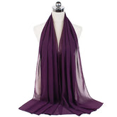Women Muslim Chiffon Hijab Shawls Scarf - Lena & Miles Exquisite Boutique LLC.
