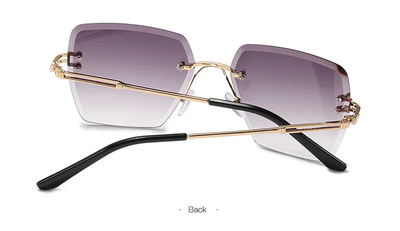 Vintage Square Sunglasses Women Brand Designer Fashion Sun - Lena & Miles Exquisite Boutique LLC.