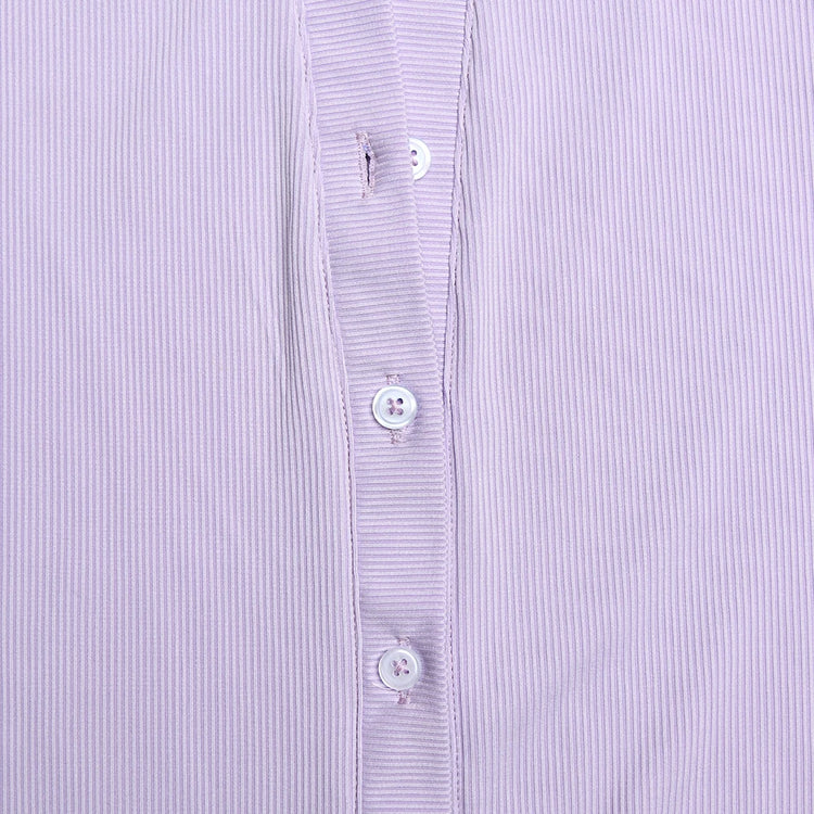 Sibybo Basics Ribbed Playsuit Casual Long Sleeves Button Top Fashion Solid Color High Waist Skinny Playsuit Autumn Women Clothes - Lena & Miles Exquisite Boutique LLC.