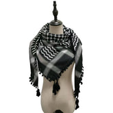 Fringed Arab Scarf Shemagh Head Wrap Arabian - Lena & Miles Exquisite Boutique LLC.
