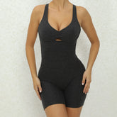 V Back One-Piece Suit Scrunch Sports Jumpsuit Women Gym Rompers Female Quick-Drying Yoga Clothing Fitness Sexy Bodysuits Women - Lena & Miles Exquisite Boutique LLC.