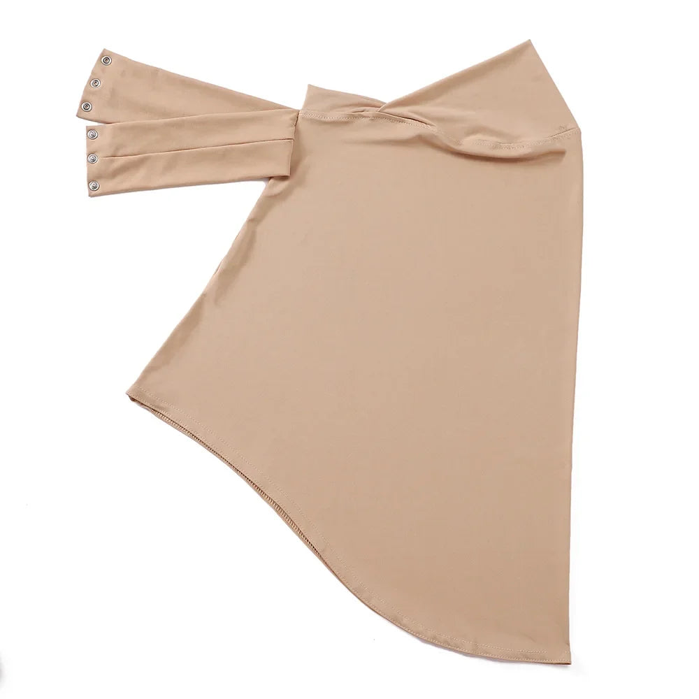 New Instant Jersey Hijab Undercap Hijabs for Woman Muslim Women Hijab Cap Full Cover Snap Fastener Head Wraps Scarf Islam Turban - Lena & Miles Exquisite Boutique LLC.