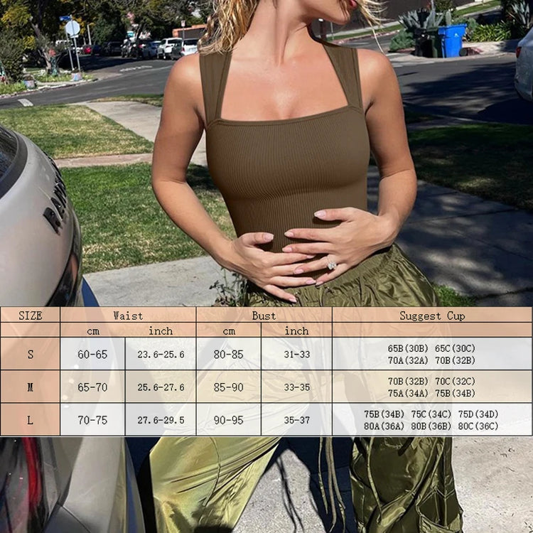 GUUDIA Sexy Summer High Waist for Women Cupless Comfortable Square Collar  Shapewear Ultra Elastic Slim Thong Shapewear Jumpsuit - Lena & Miles Exquisite Boutique LLC.