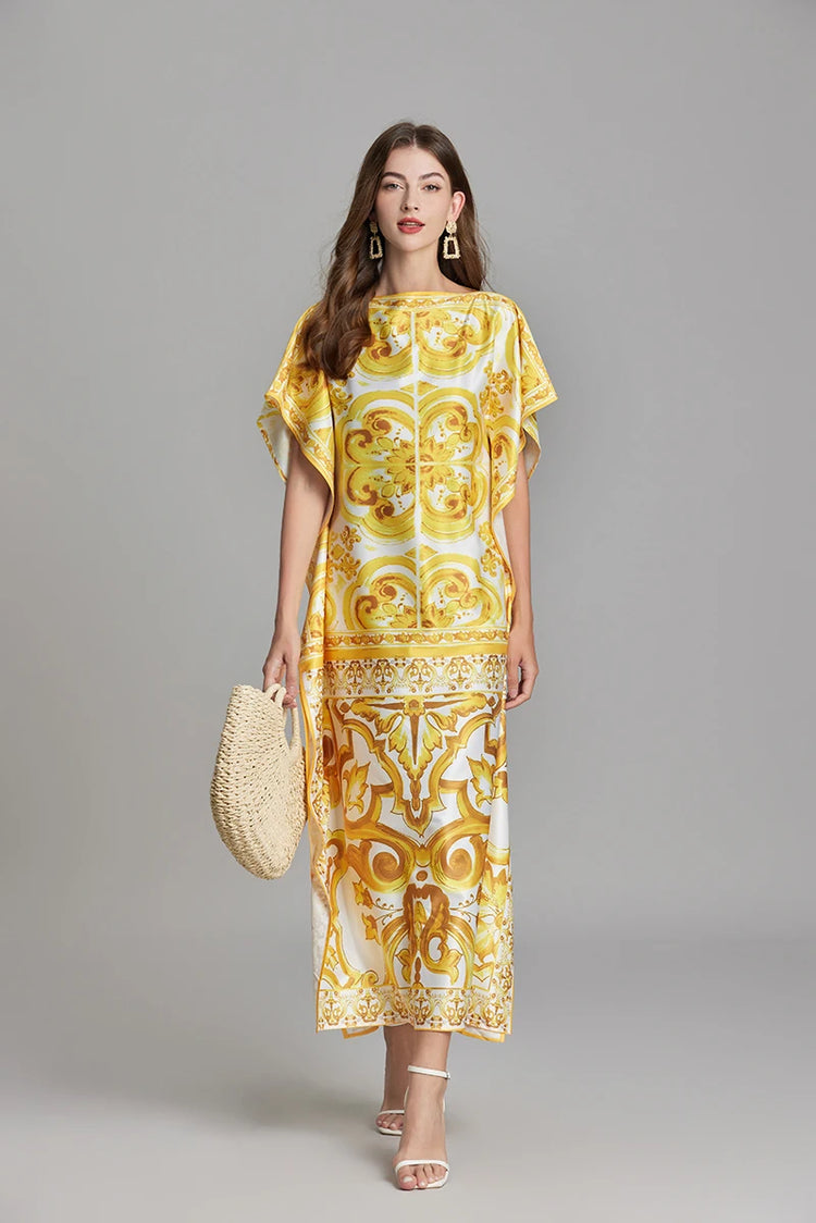 JAMERARY New Summer Holiday Golden Flower - Lena & Miles Exquisite Boutique LLC.