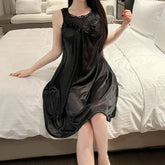 Women Loose Casual Purple Lace Long Dress - Lena & Miles Exquisite Boutique LLC.